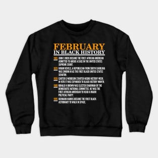 This Month In Black History, February Crewneck Sweatshirt